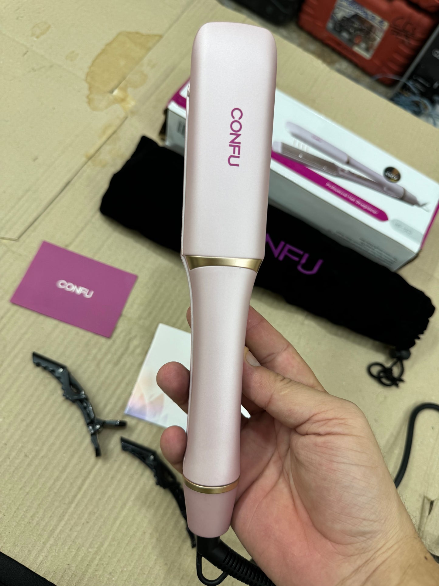 Lot imported confu infrared hair straightener