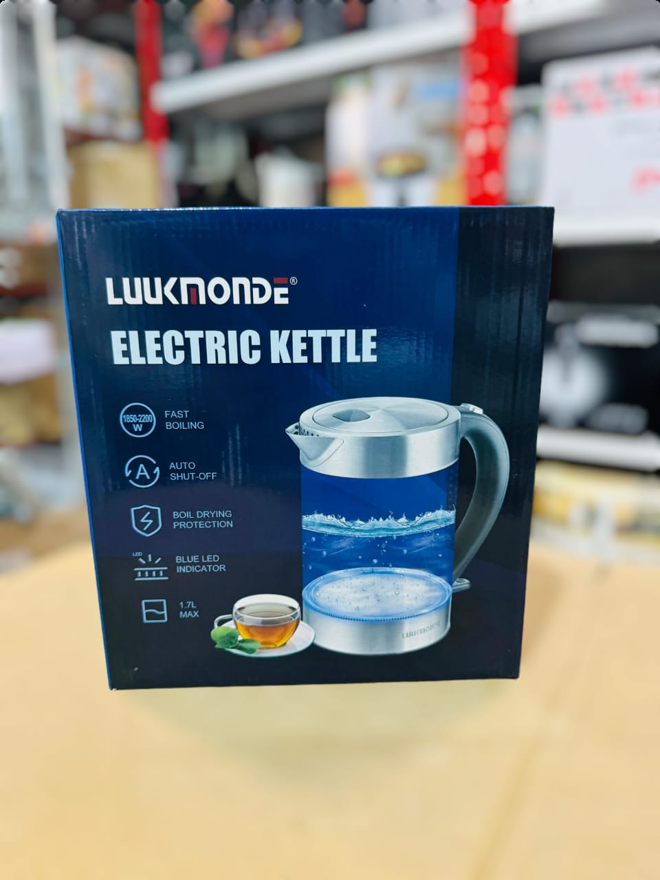Luumande UK Glass Electric Kettle 1.7L
