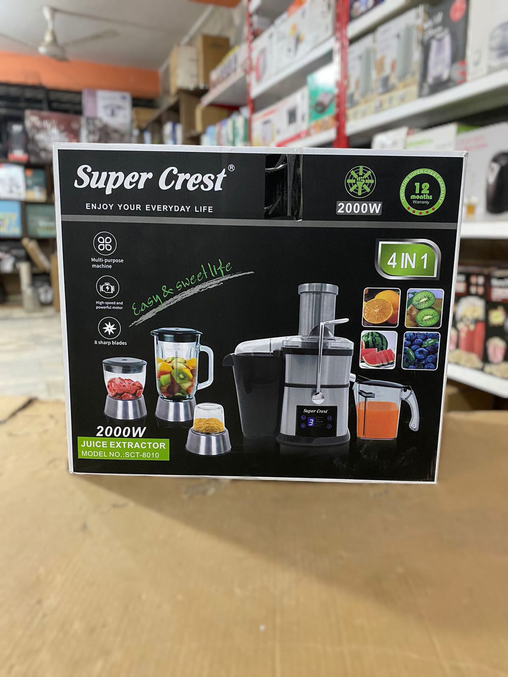 Super crest 4in1 Digital juicer blender and grinder