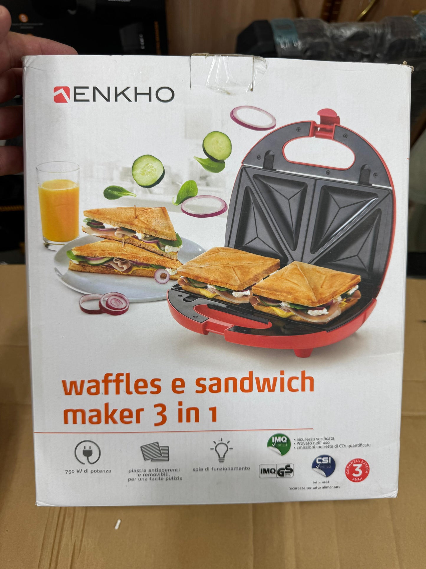 Italy lot ENKHO 3 IN 1 sandwich maker