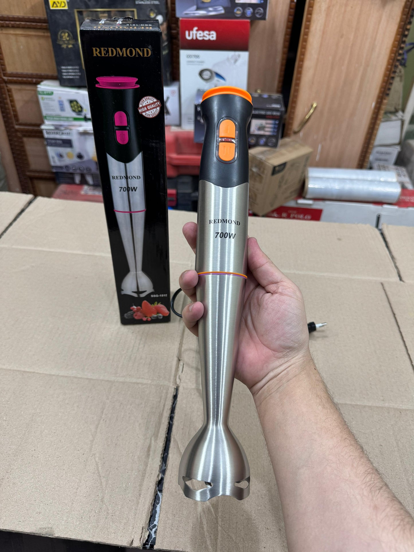 REDMOND stainless steel hand blender