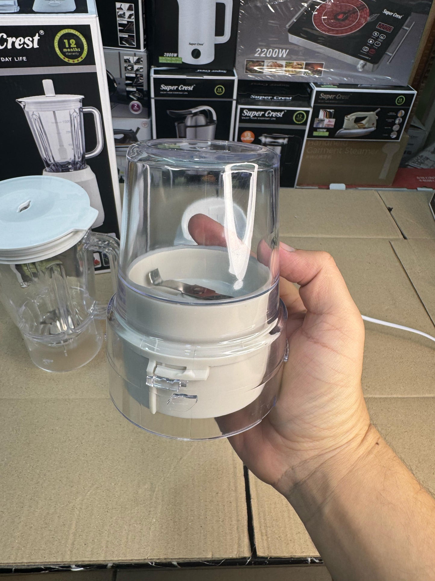 SUPER CREST 8063 Germany 2 in 1 blender grinder