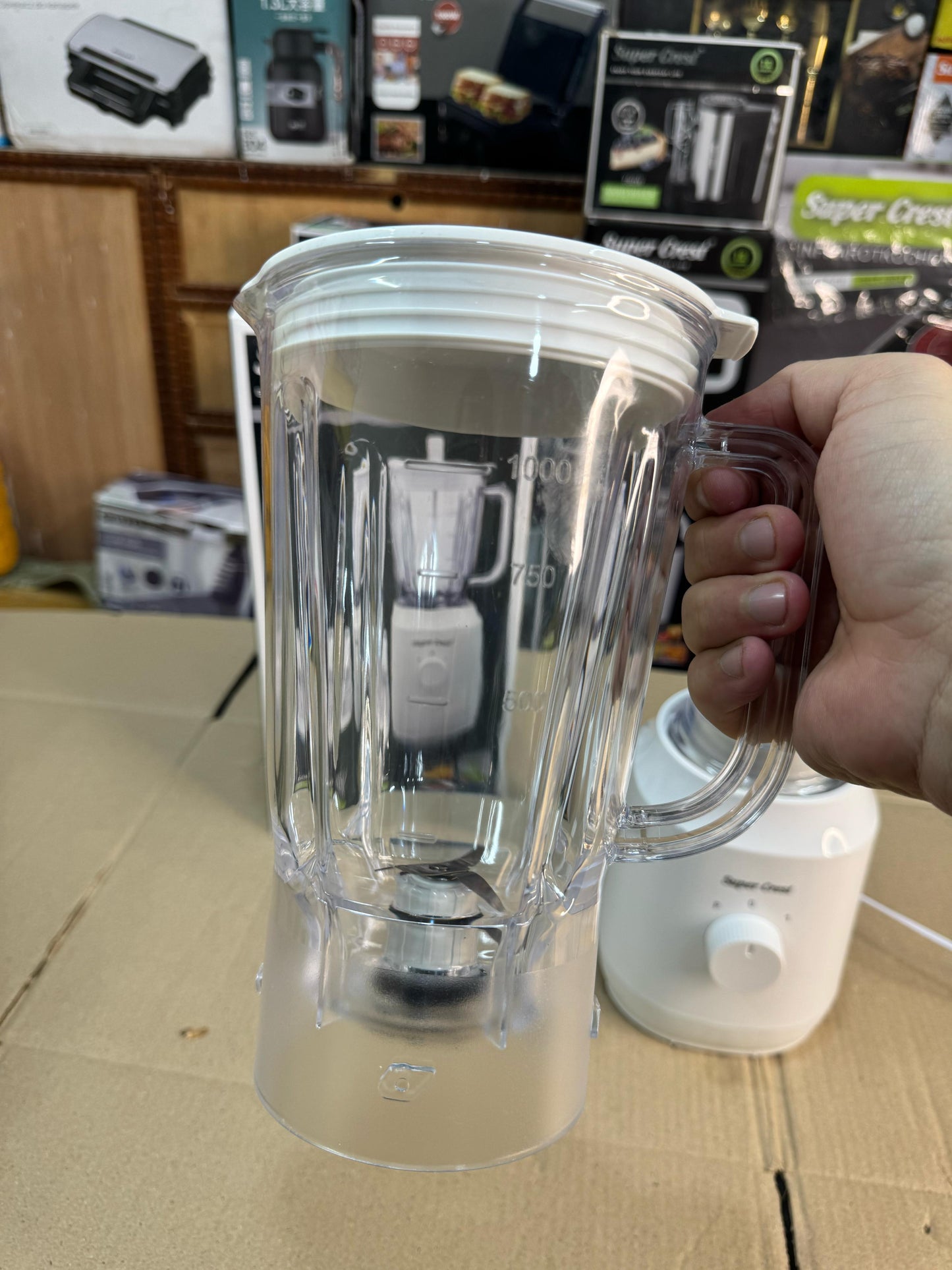 SUPER CREST 8063 Germany 2 in 1 blender grinder