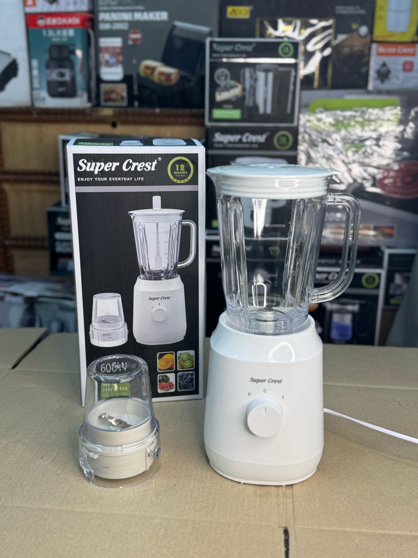 SUPER CREST 8063 Germany 2 in 1 blender grinder