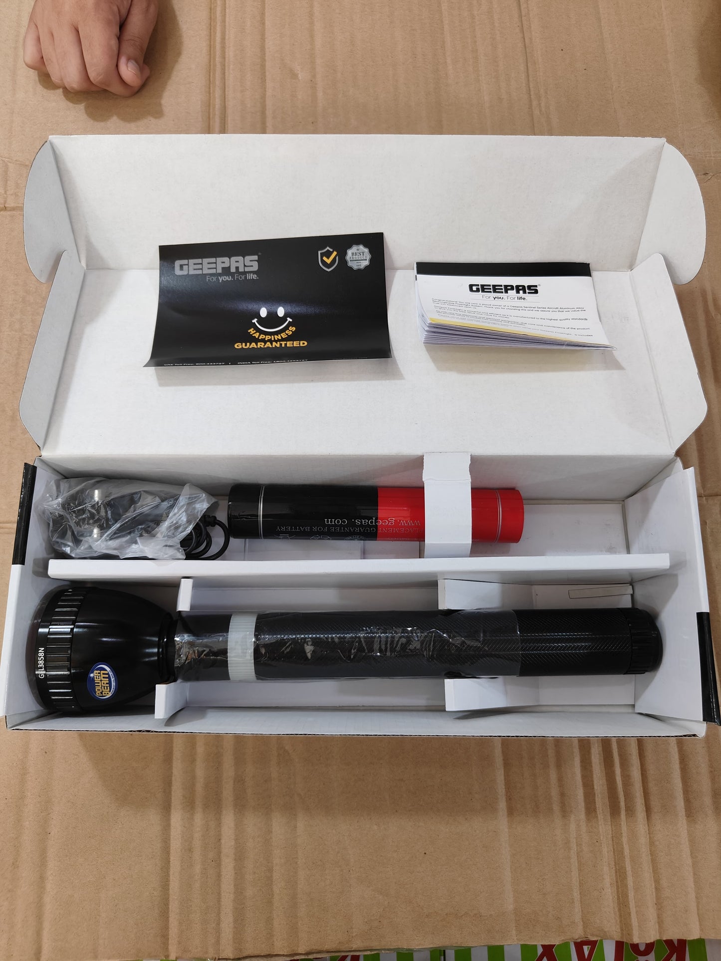 Geepas 3858 Flashlight torch Original Product + 2-Year Local Warranty