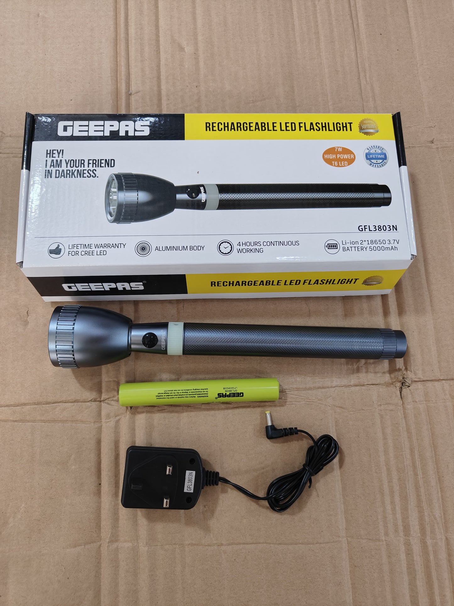 Geepas 3803 Flashlight torch Original Product + 2-Year Local Warranty