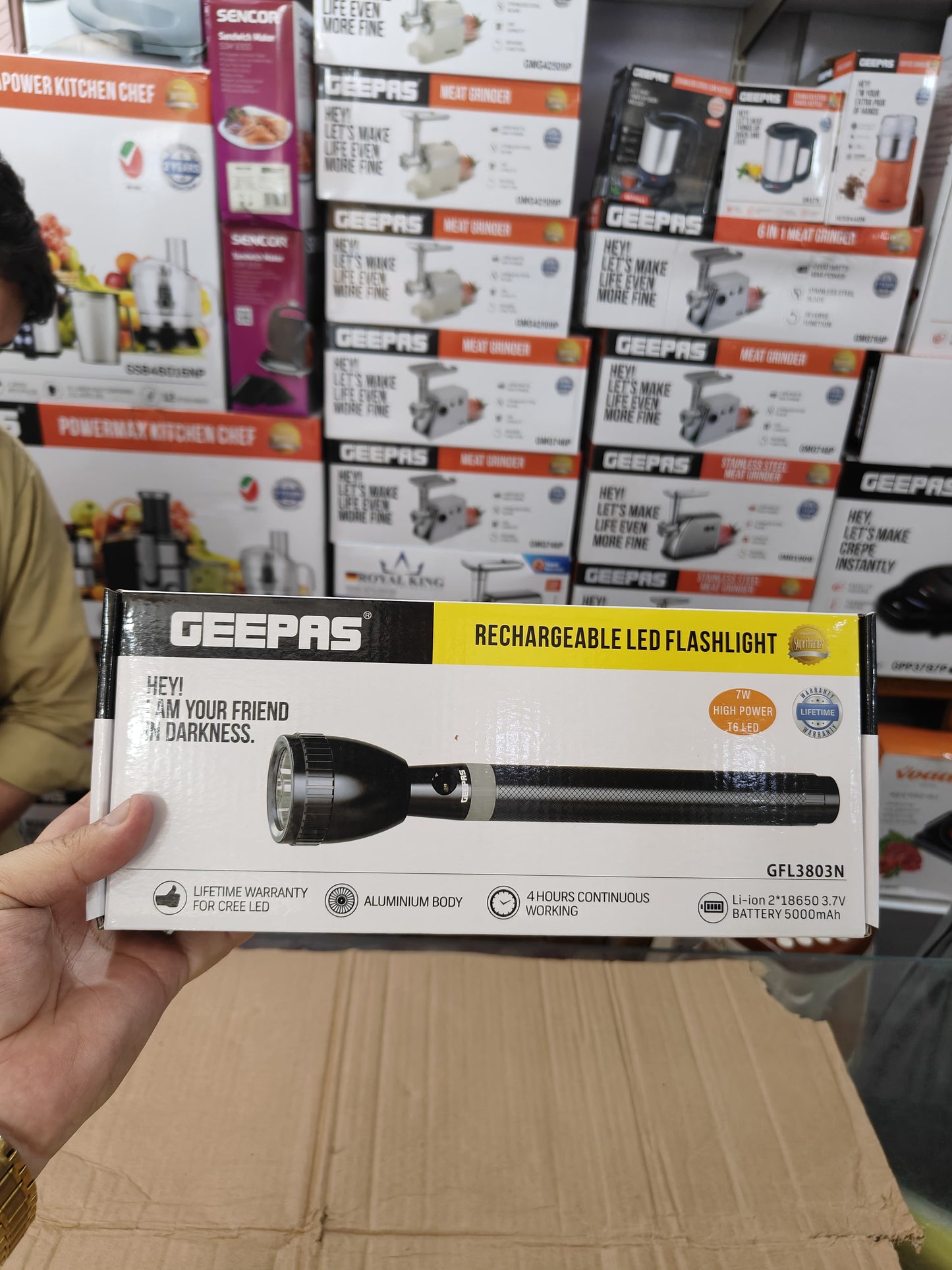 Geepas 3803 Flashlight torch Original Product + 2-Year Local Warranty