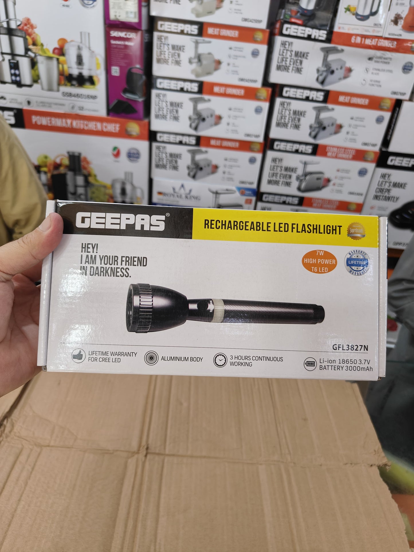 Geepas 3827 Flashlight torch Original Product + 2-Year Local Warranty