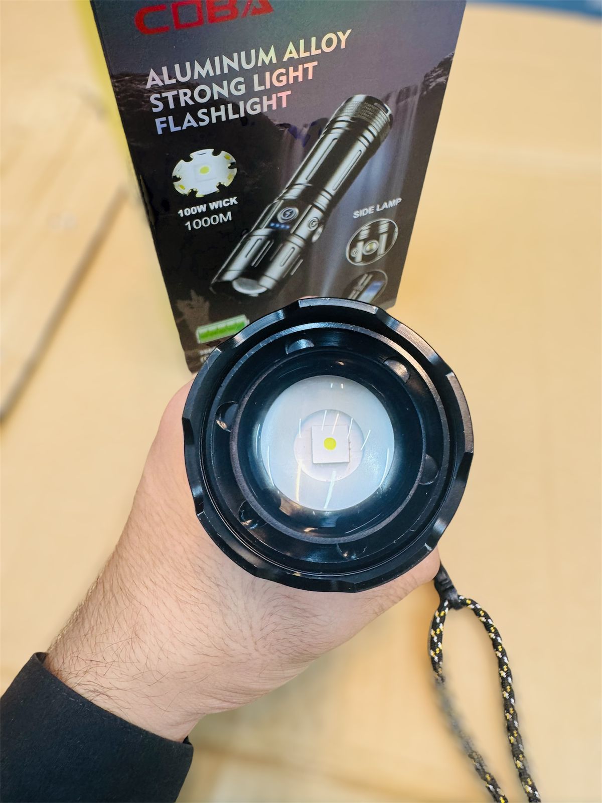 cuba 1000m range torch & flash light