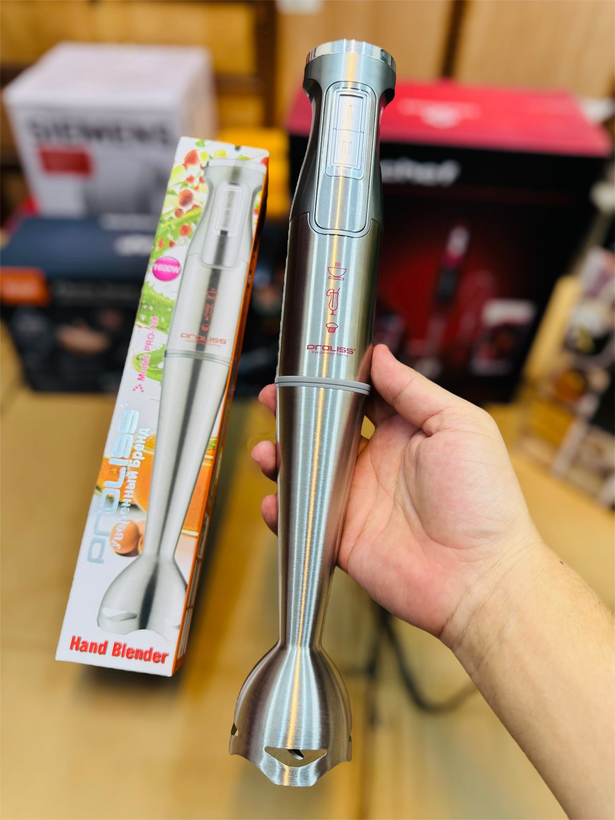 PROLISS stainless steel hand blender