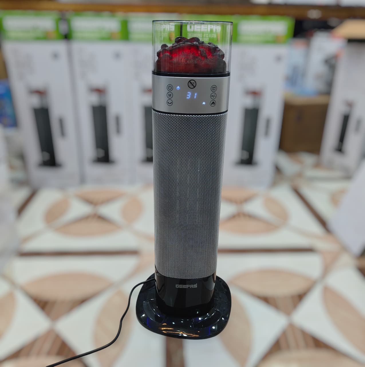 Geepas ceramic touch blower heater GRH 28589