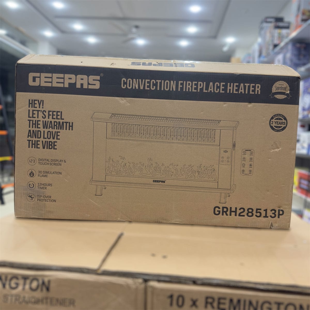 Geepas Convection Fireplace Heater 28513