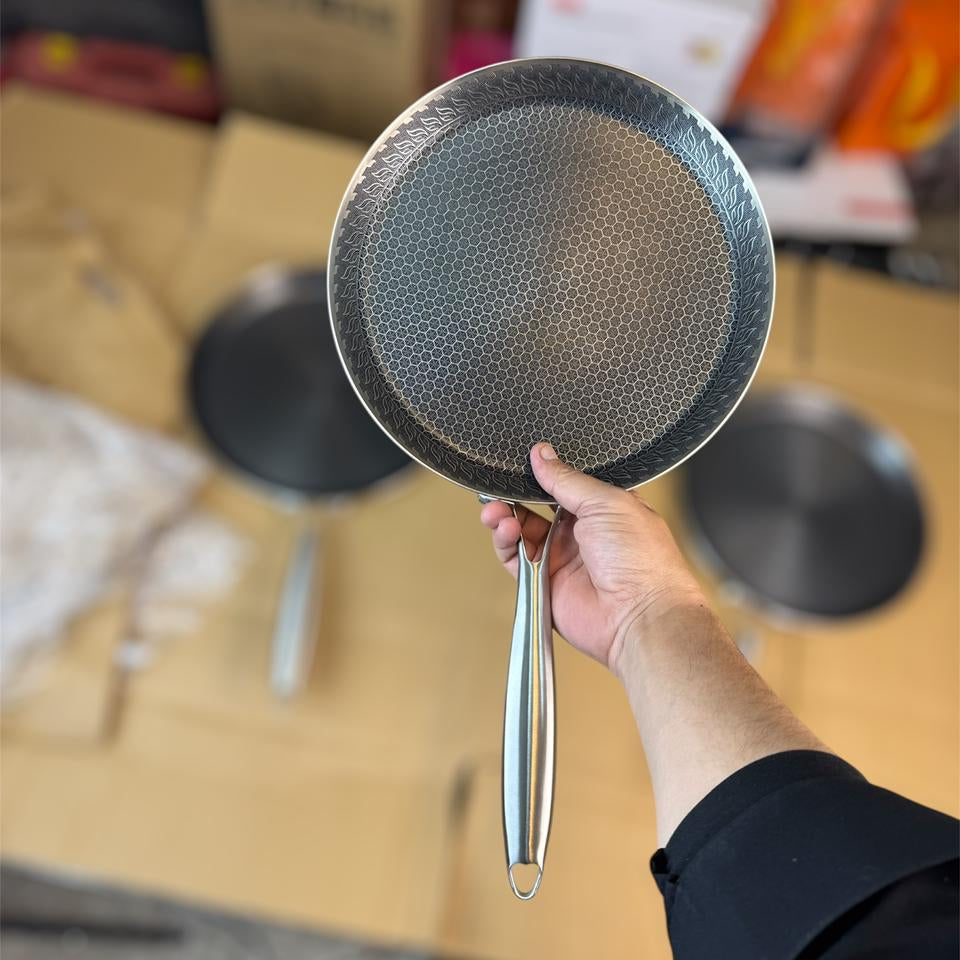 Germany lot honeycomb lesser shallow pan & tawa