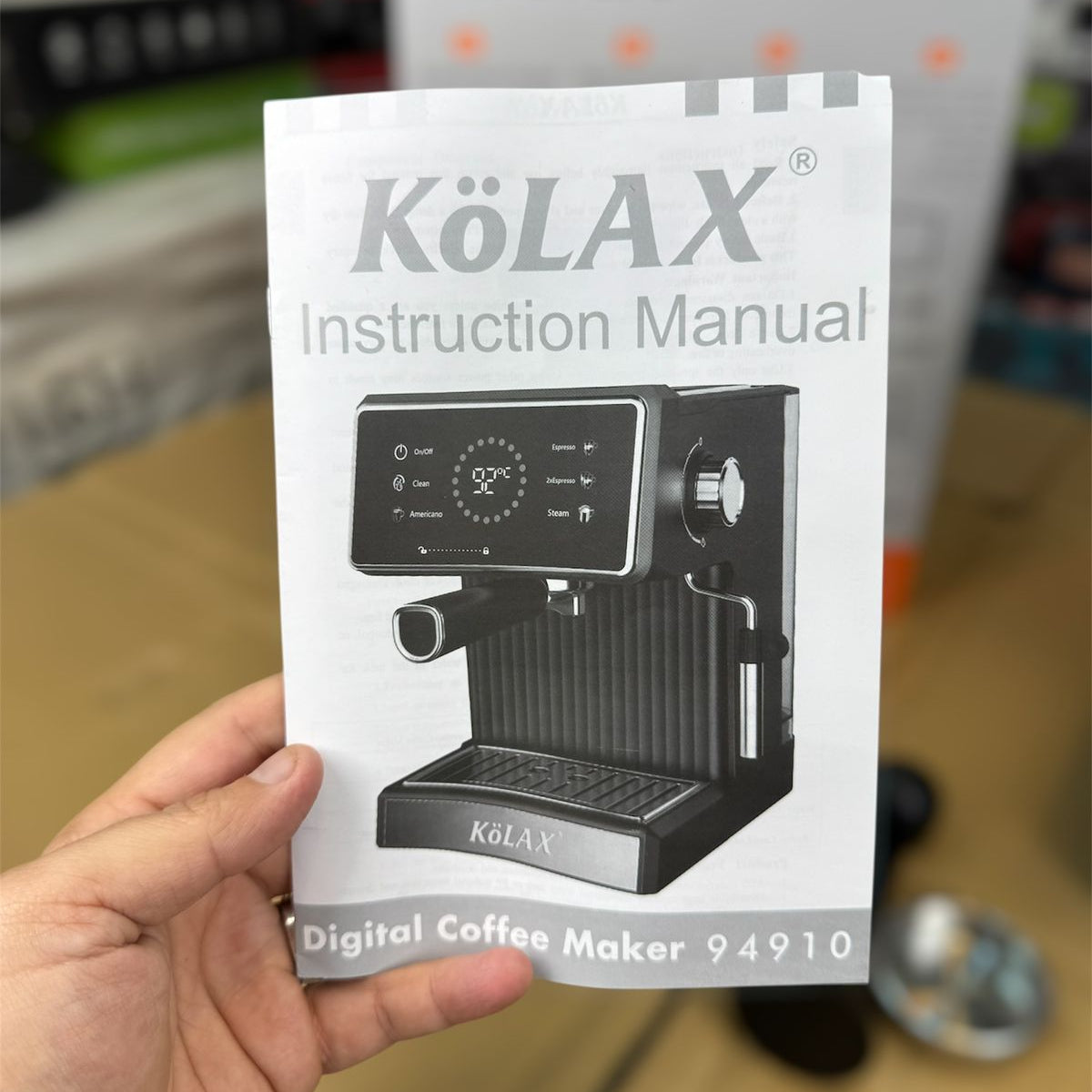 kolax Germany 6 in 1 coffee espresso machine 94909