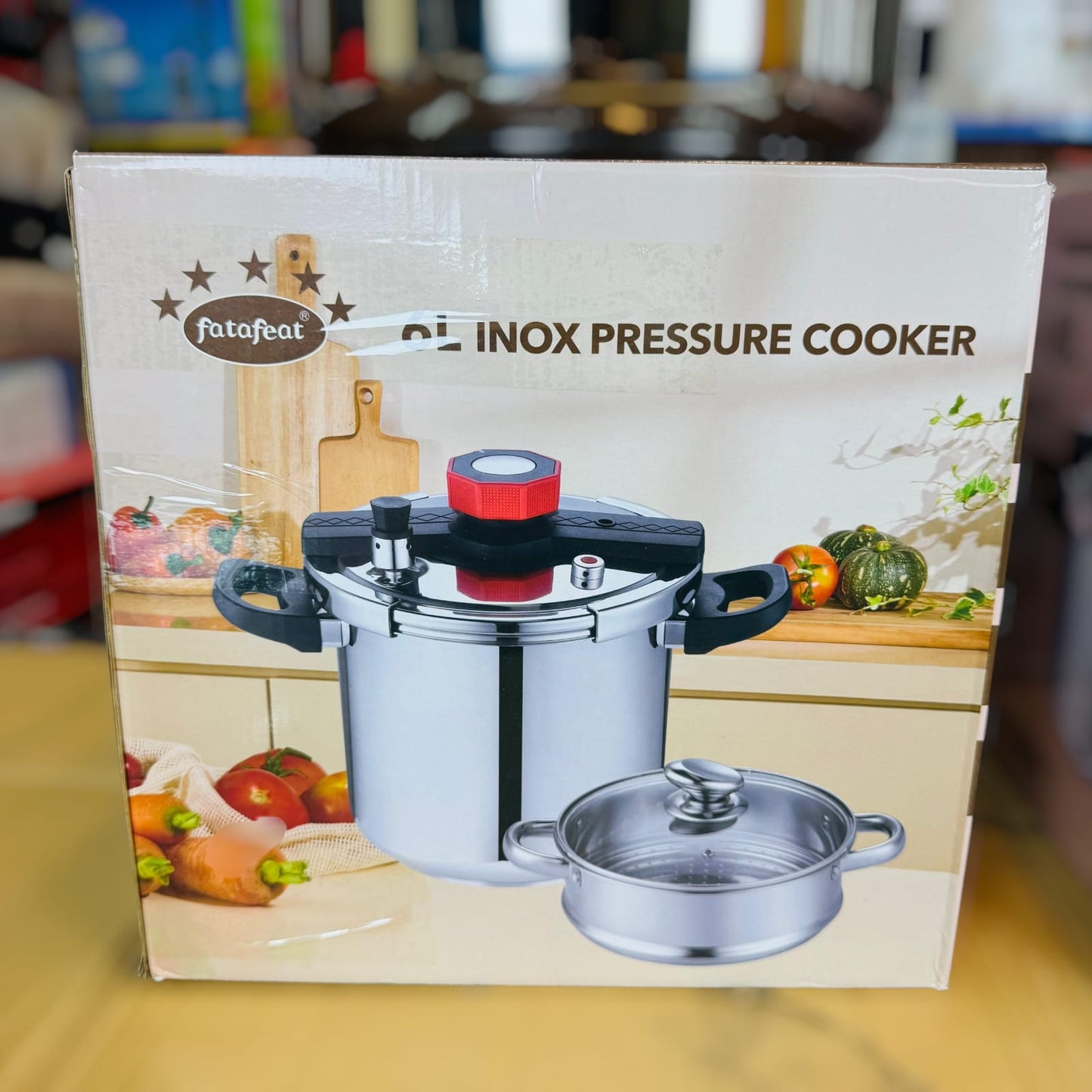 Fata 3 in 1 Pressure Cooker with food steamer