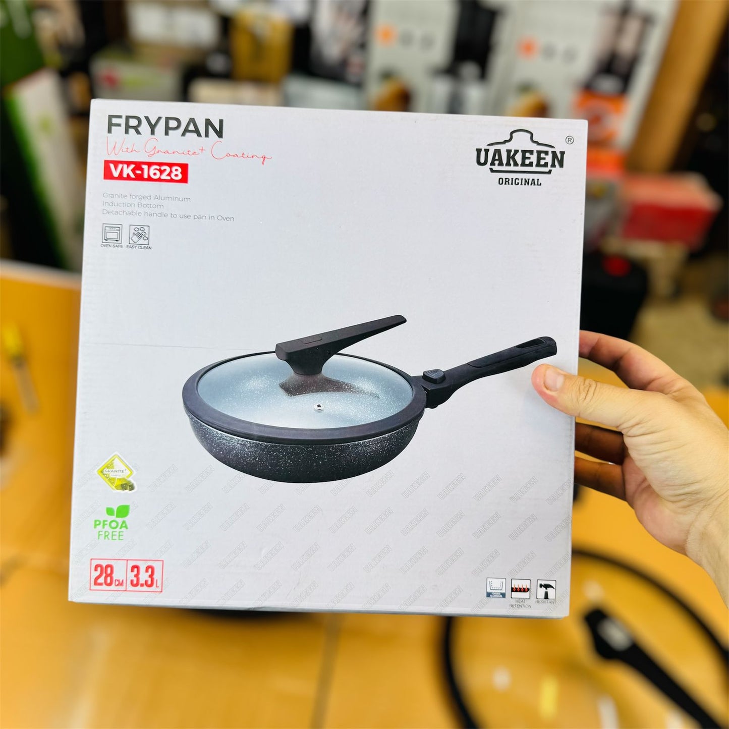 uakeen germany granite 28cm fry pan vk-1628