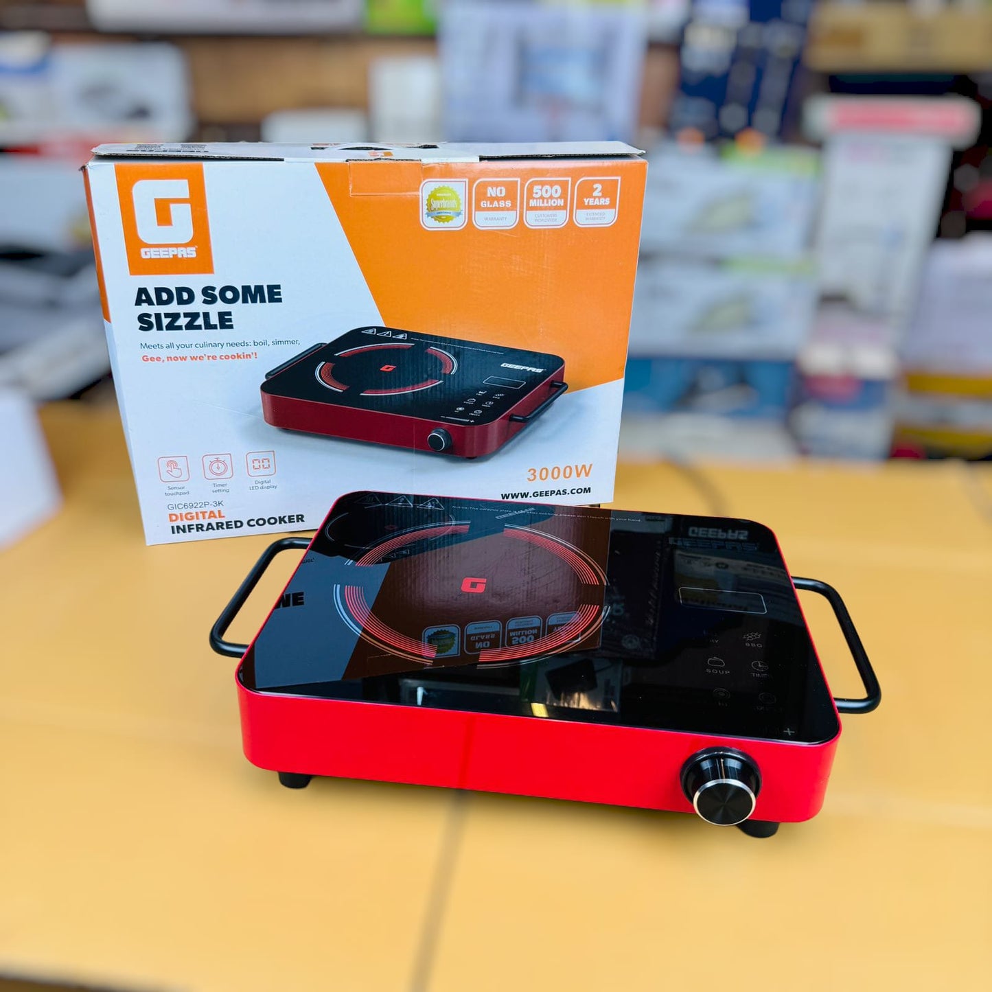 Geepas Digital hot plate Infrared Cooker