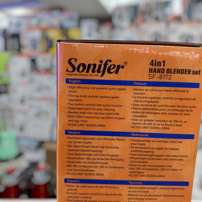 Sonifer 4 in 1 electric hand blender set Sf- 8172