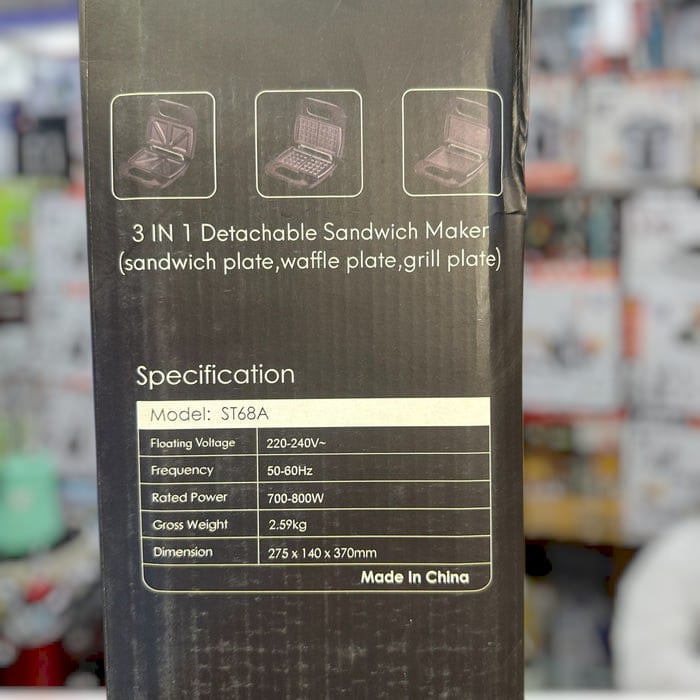 3 in 1 kealive sandwach maker & grill maker