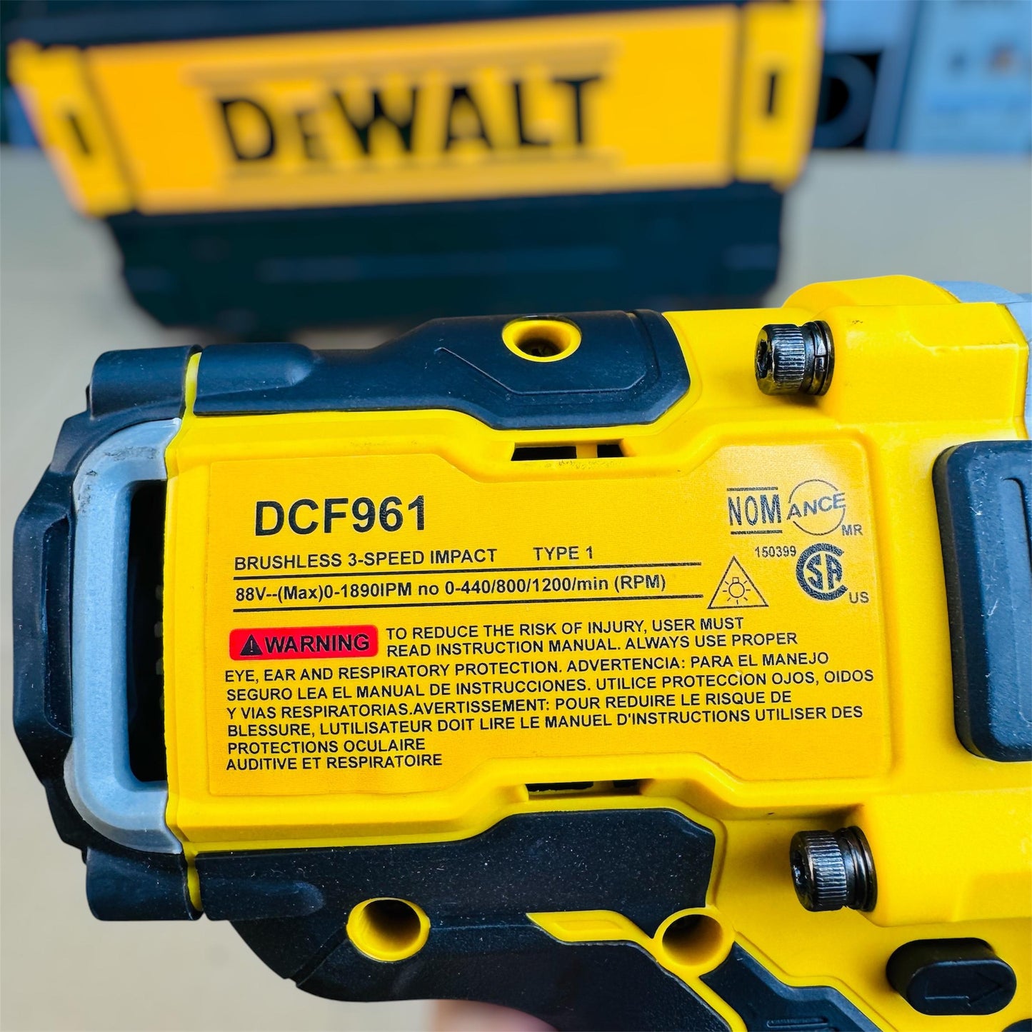Dewalt commercial impact wrench DCF 961