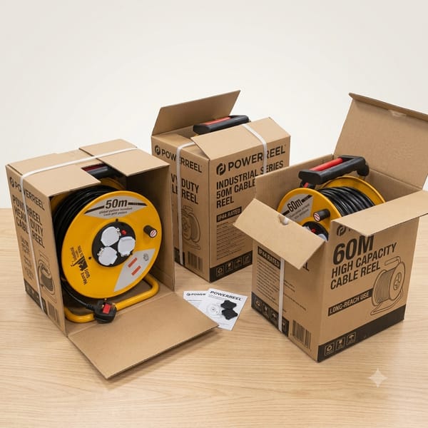 Industrial heavy Duty cable extension Reel