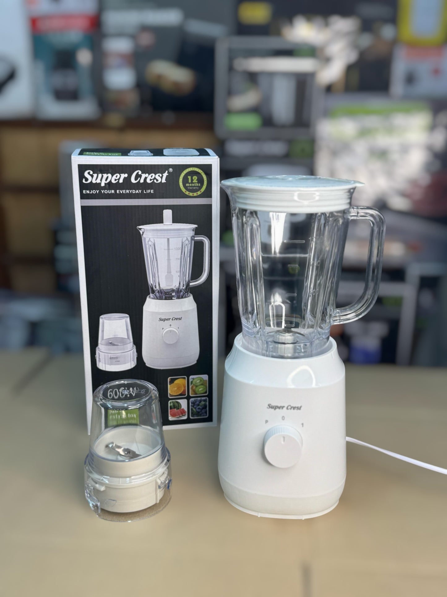 SUPER CREST 8063 Germany 2 in 1 blender grinder