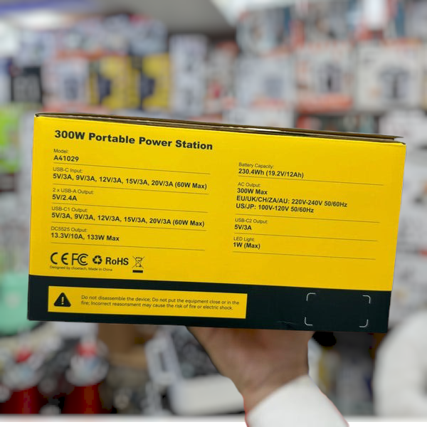 AC / DC 300 Watt Portable Power Station