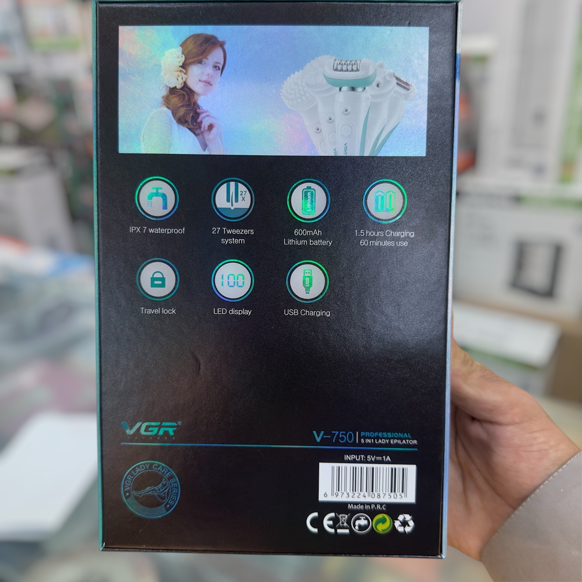 VGR 5 in 1 Lady Epilator V-750