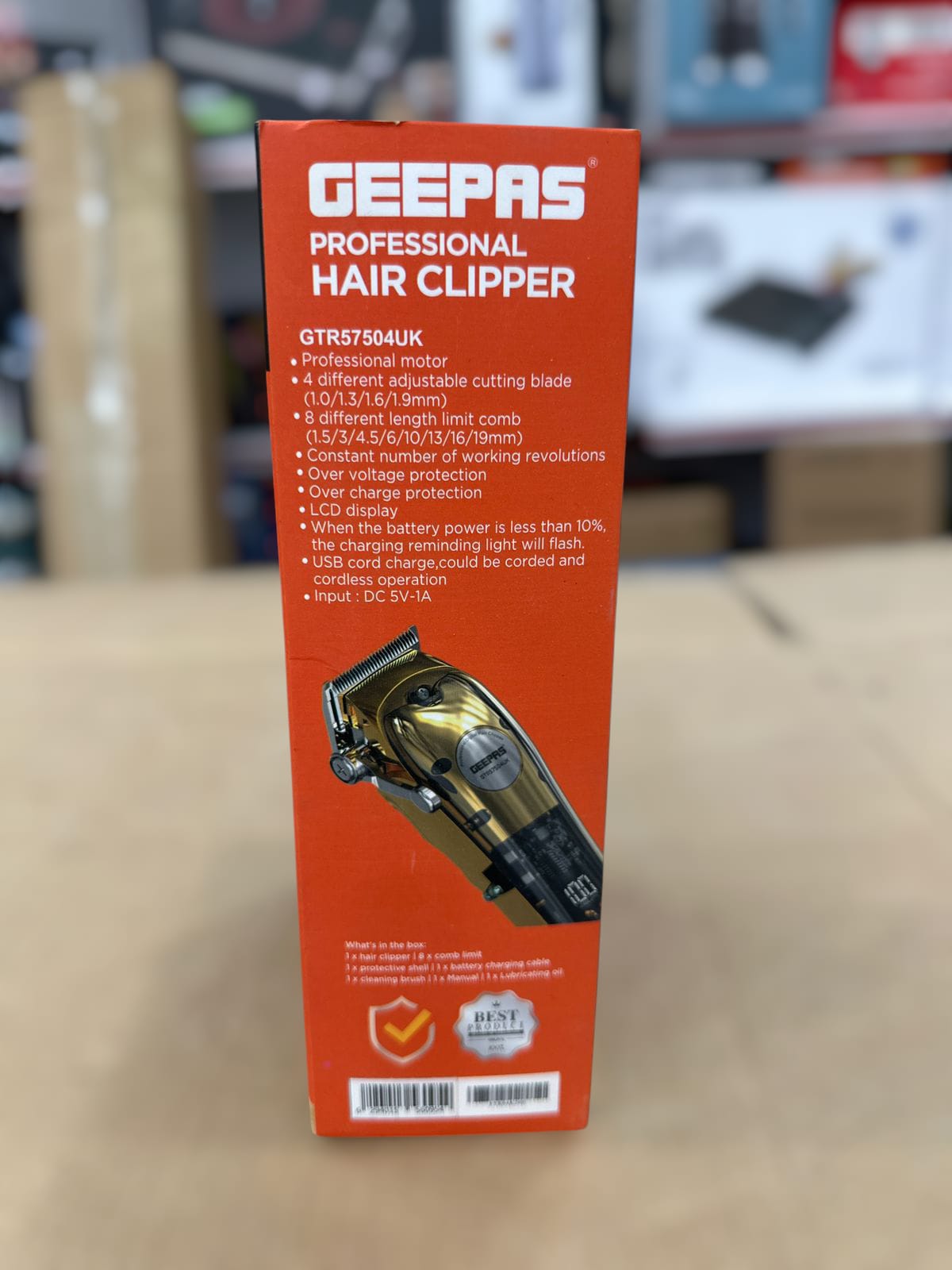 Geepas Professional Digital Hair Clipper 57504