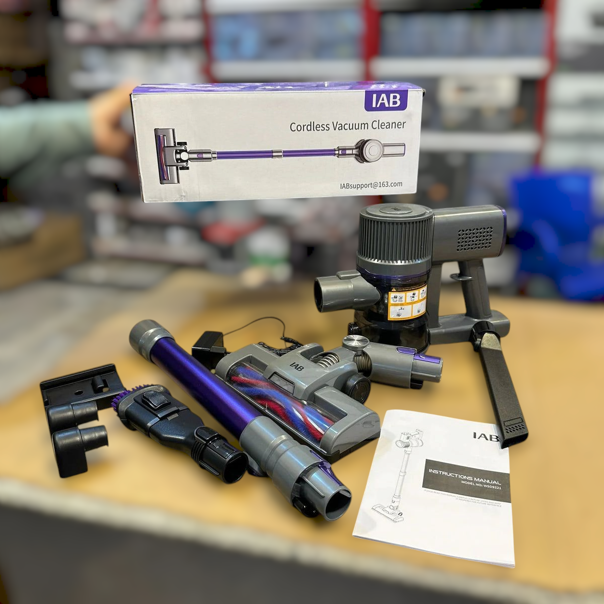 IAB Rechargeable Cordless Vacuum Cleaner 9221