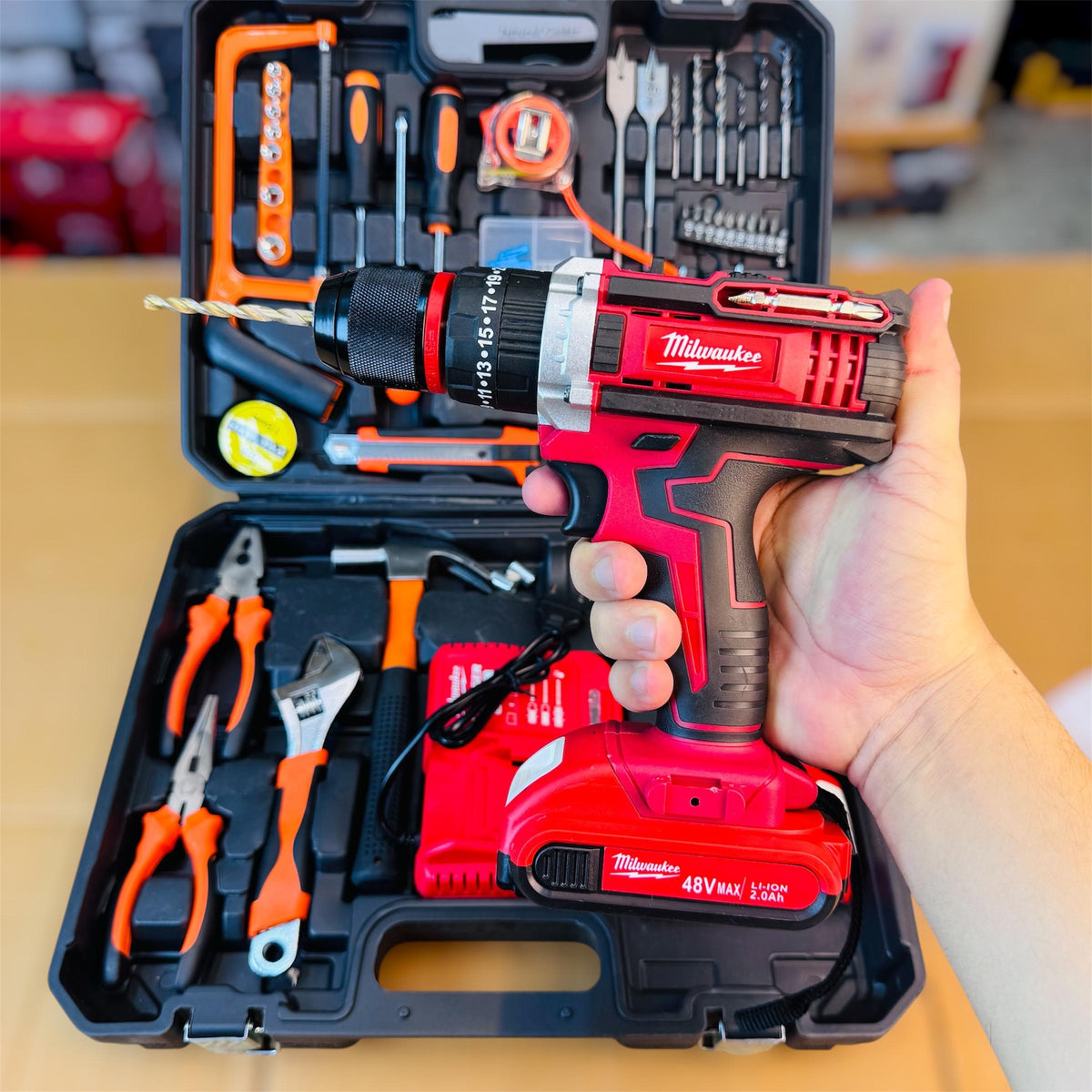 Milwaukee 48v 117 pieces drill set