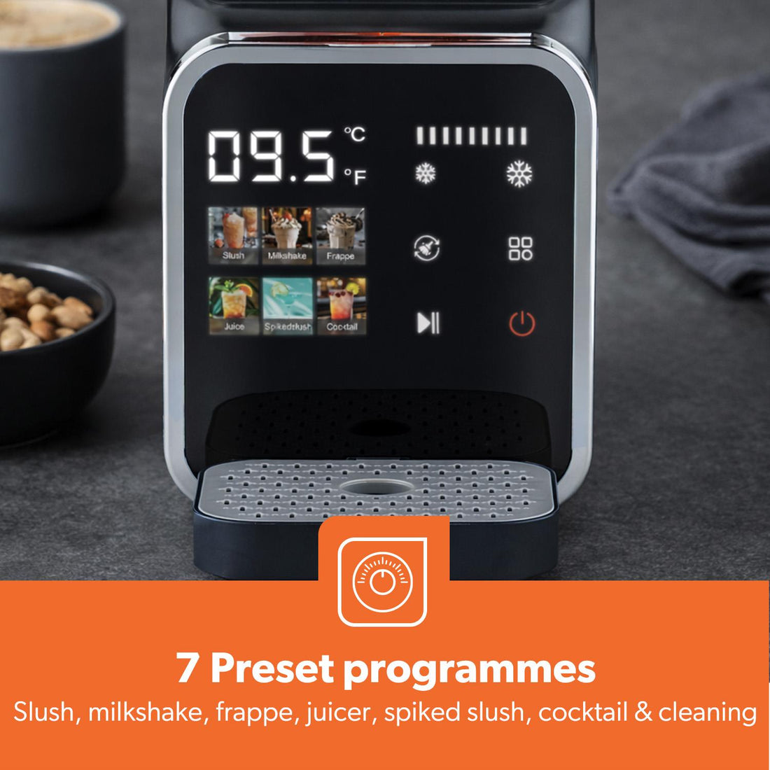 Geepas Slush Machine for Home, Party & Small Business, Makes Slushies