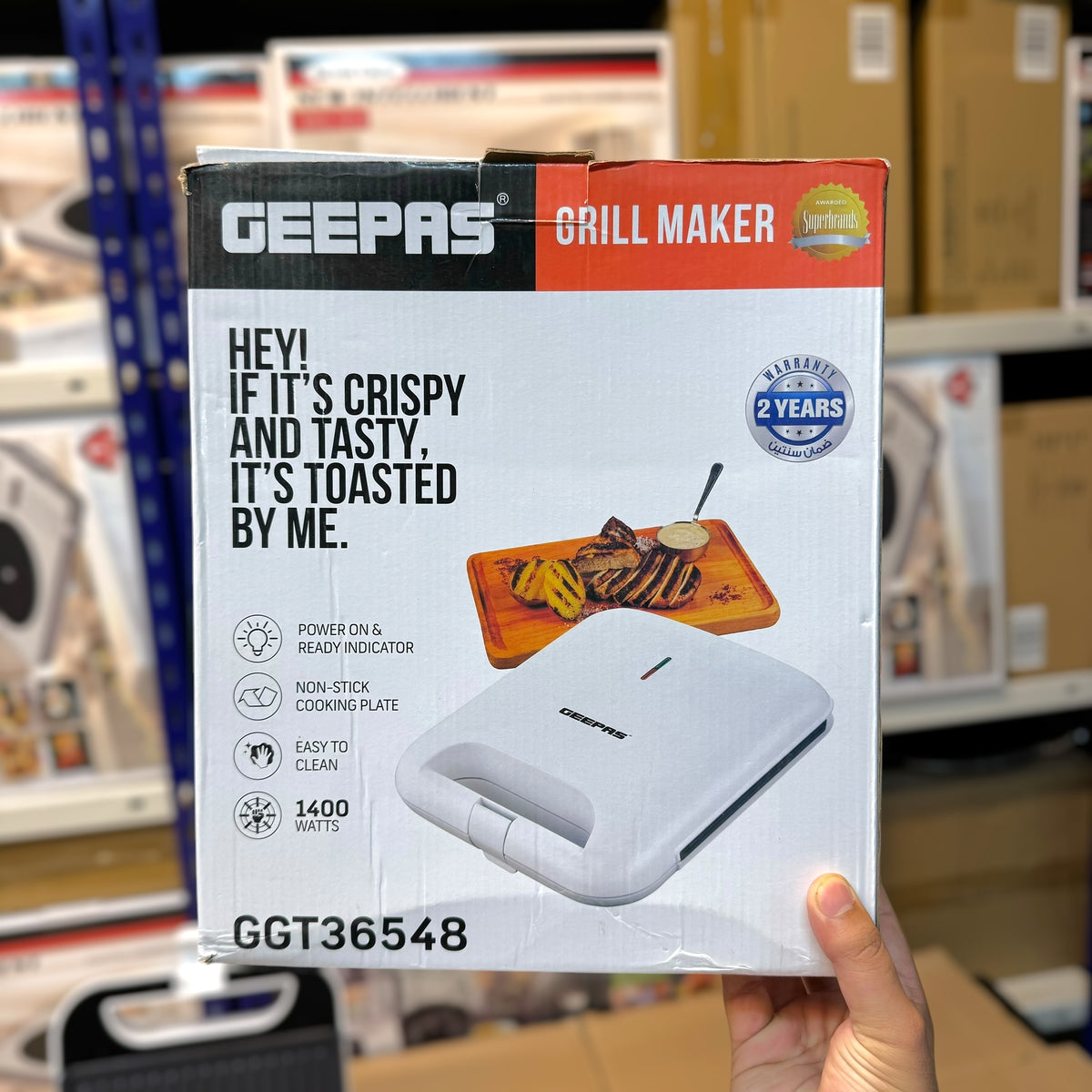 Geepas 1400W Grill Maker 36548