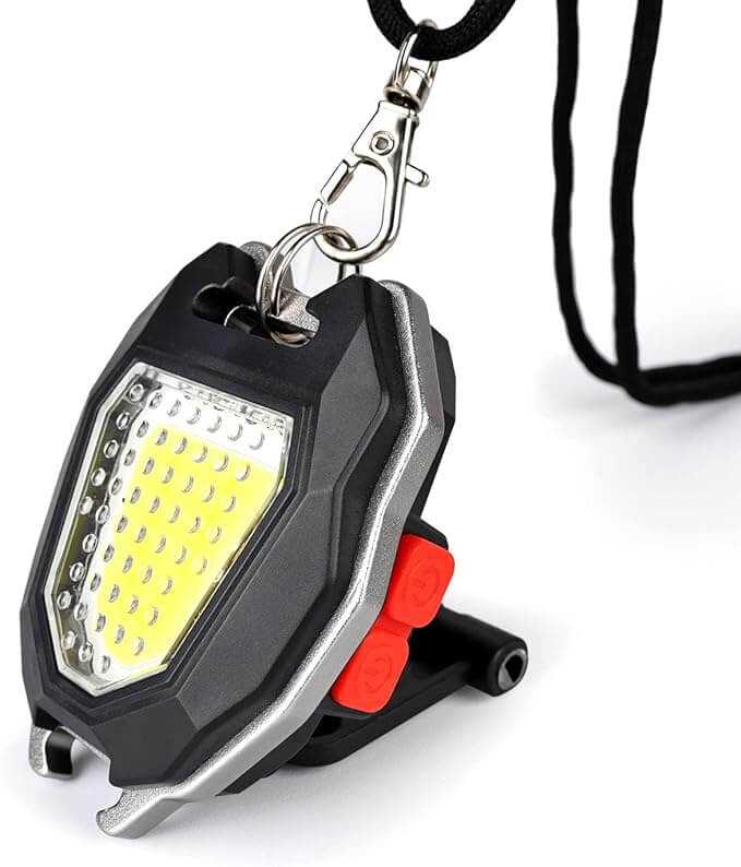 Keychain Flashlight Emergency Light with 7 Light Mode