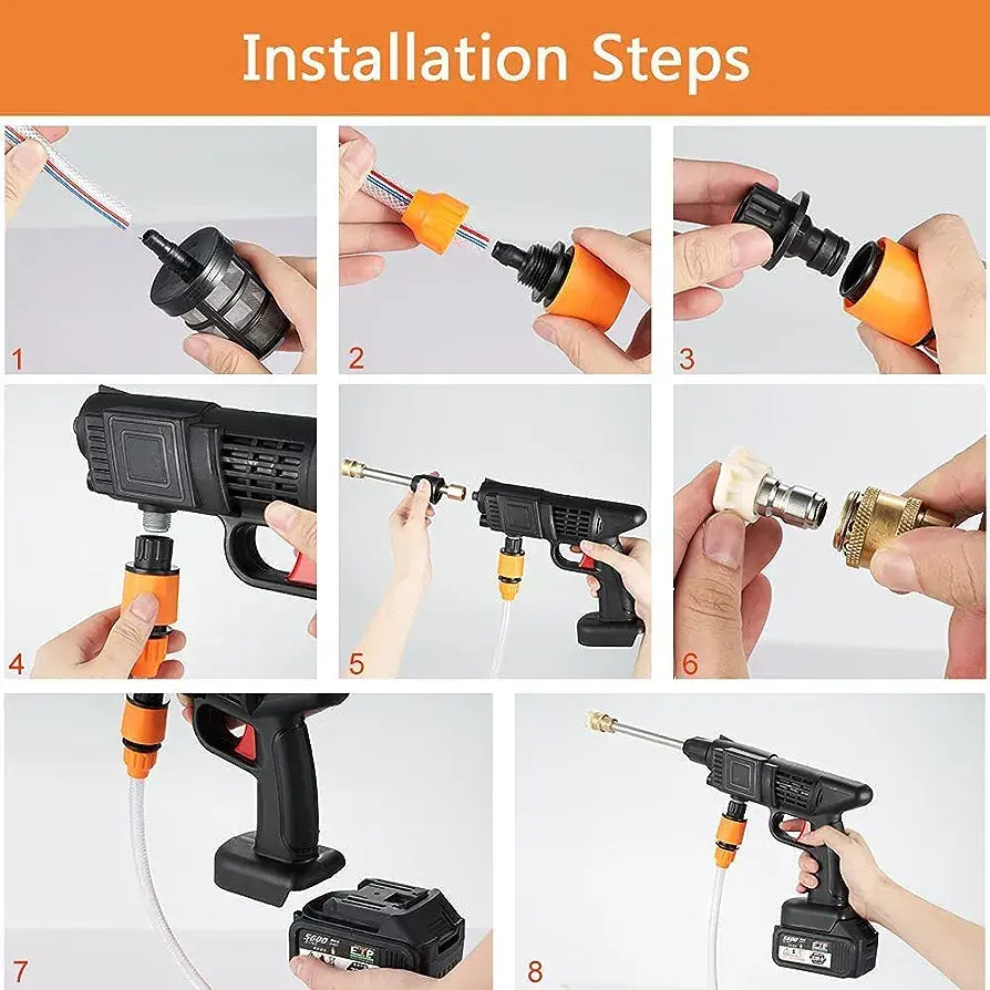 amzone High Pressure Car Washer Rechargeable Gun Machine