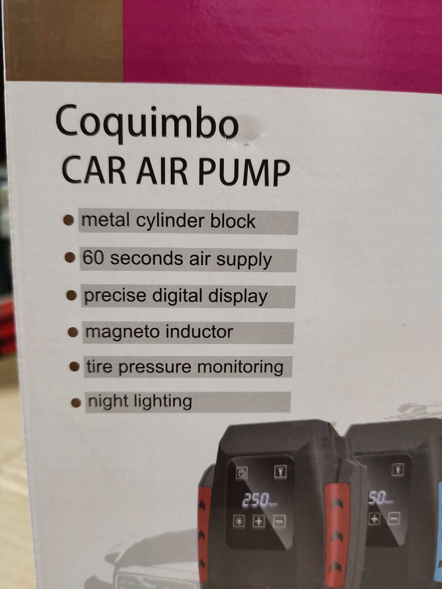 Car air pump / tire inflator