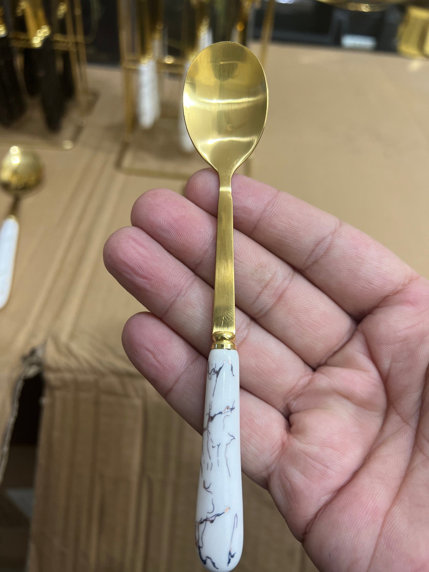 marble cutlery 24 pieces sets