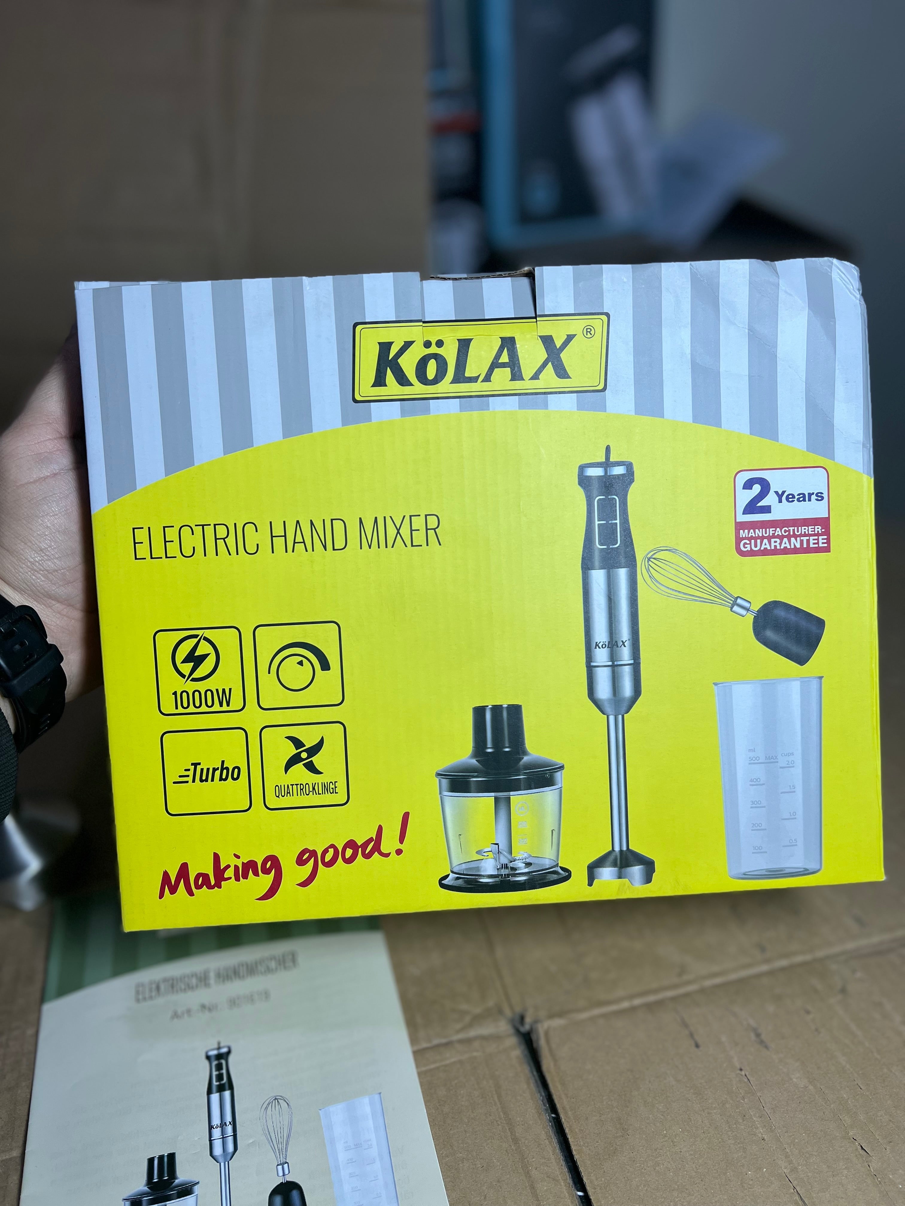 Kolax Germany 4 in 1 hand blender set