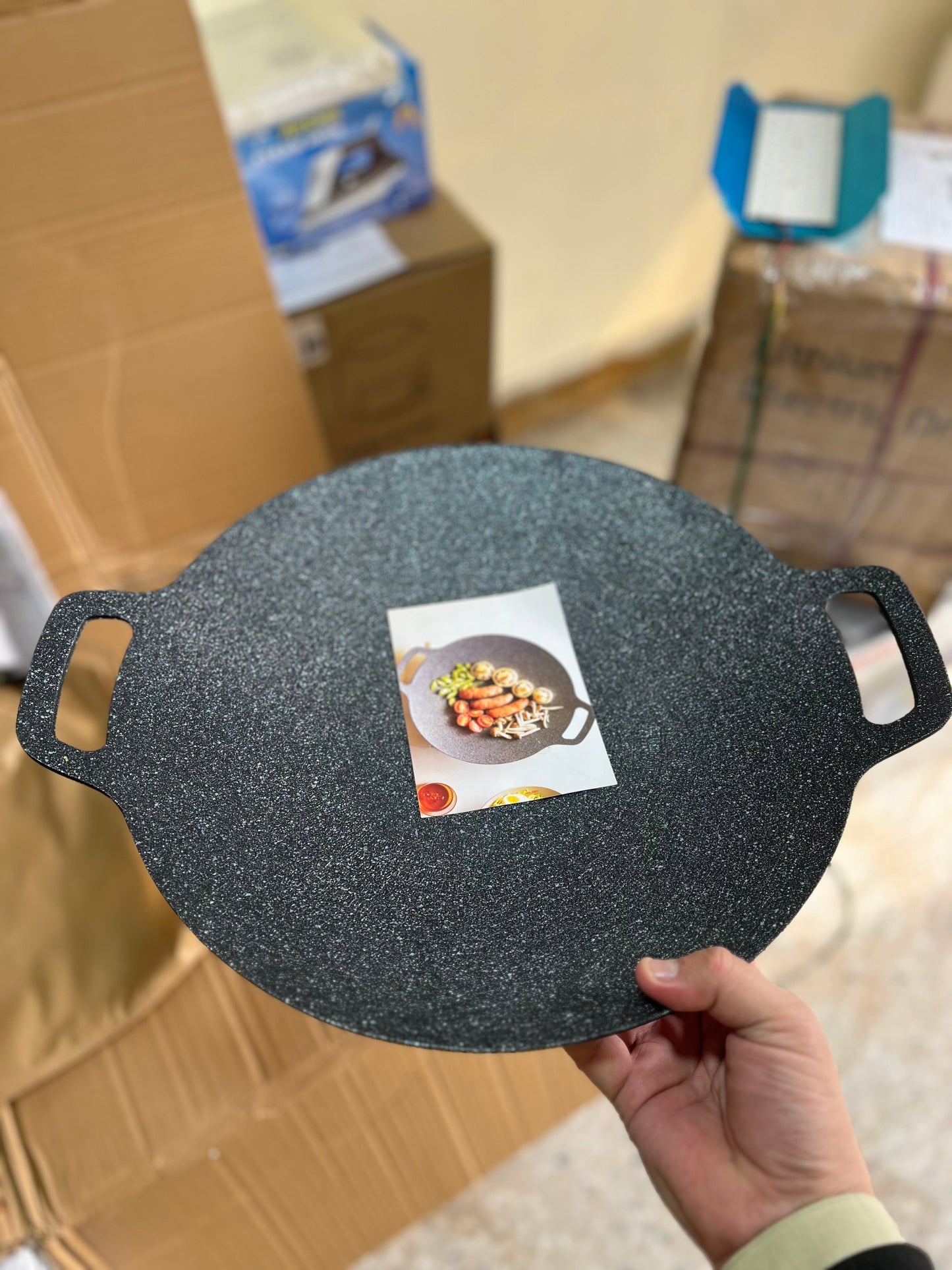 Lot imported barbecue 38cm barbecue tawa
