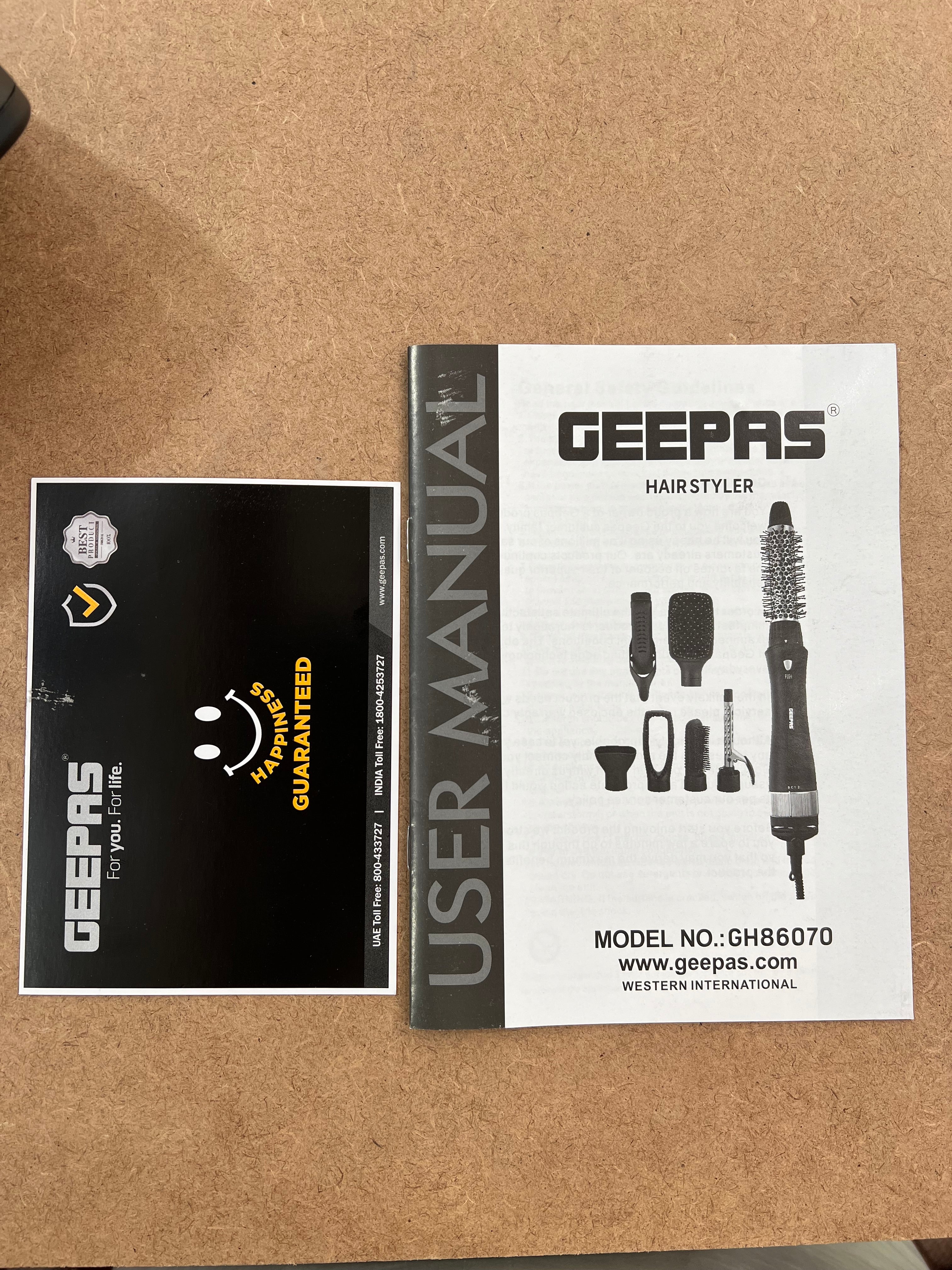 Geepas 8 in 1 hair dryer set ( 2 year warranty