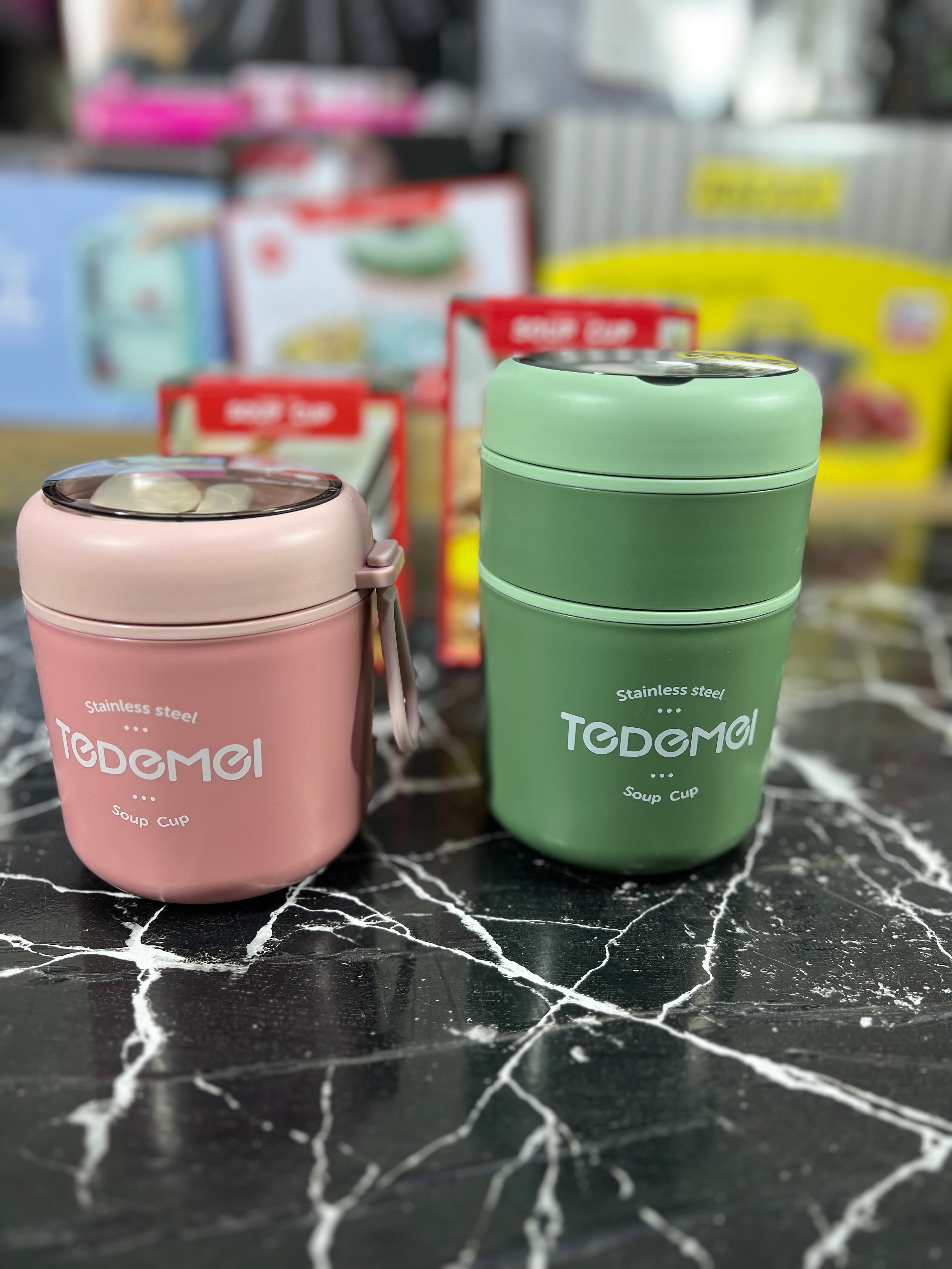 Tedemei 710ML Lunch Box High Quality Thermal Lunch Box 2 Layer Inner Stainless Steel School
Lunch Box