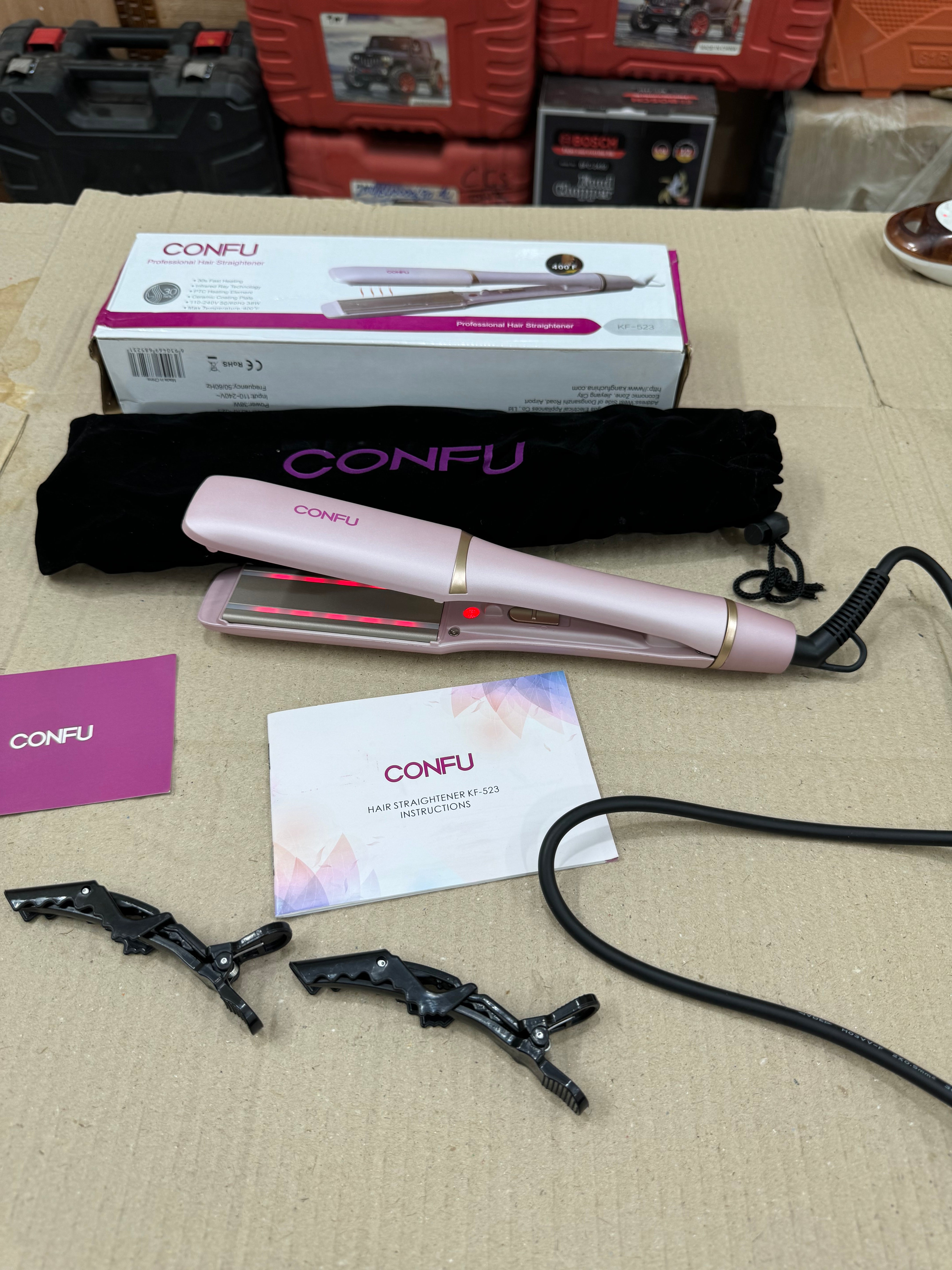 Lot imported confu infrared hair straightener