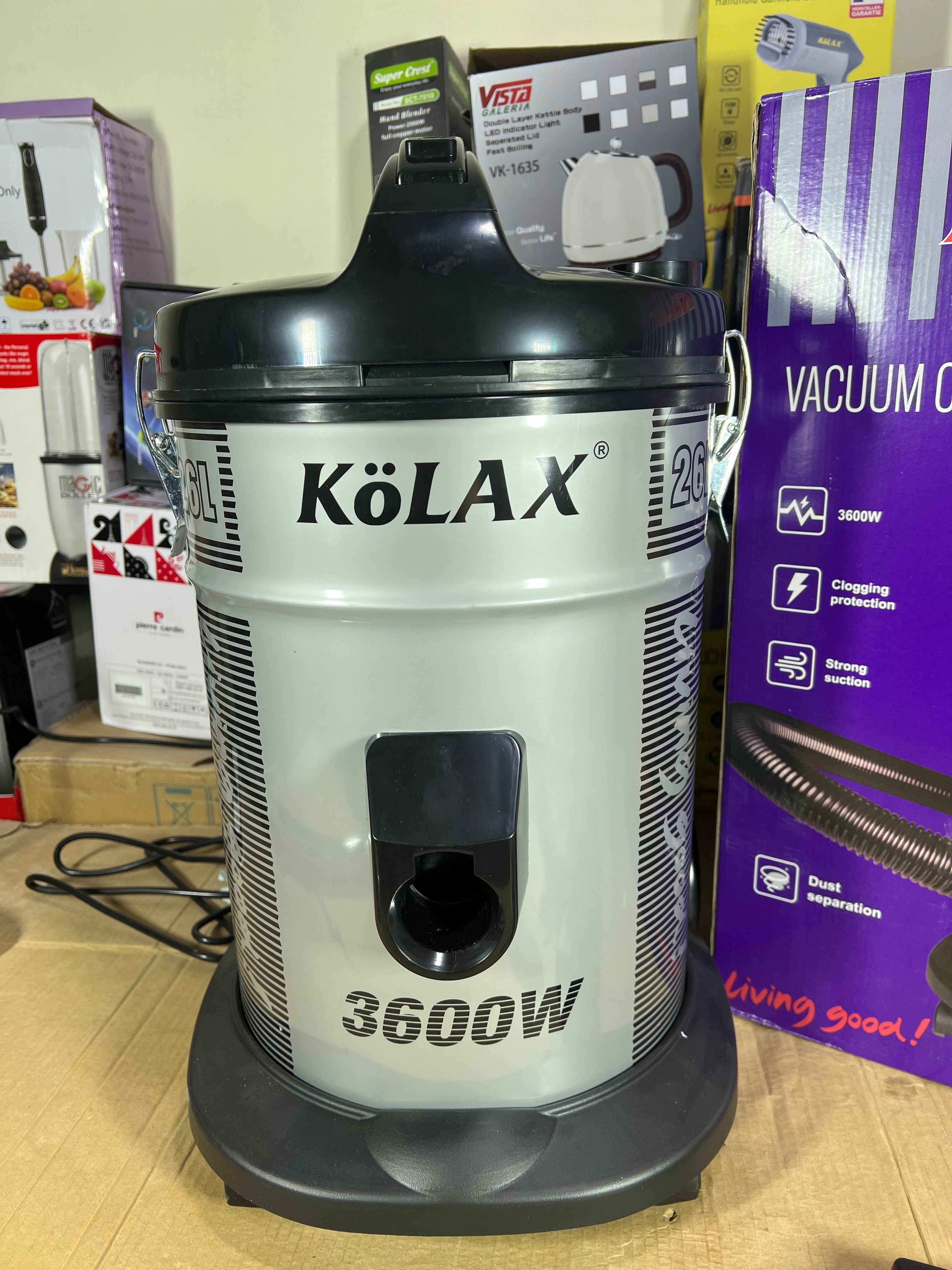 German lot imported Kolax 26L vacuum cleaner 3600w