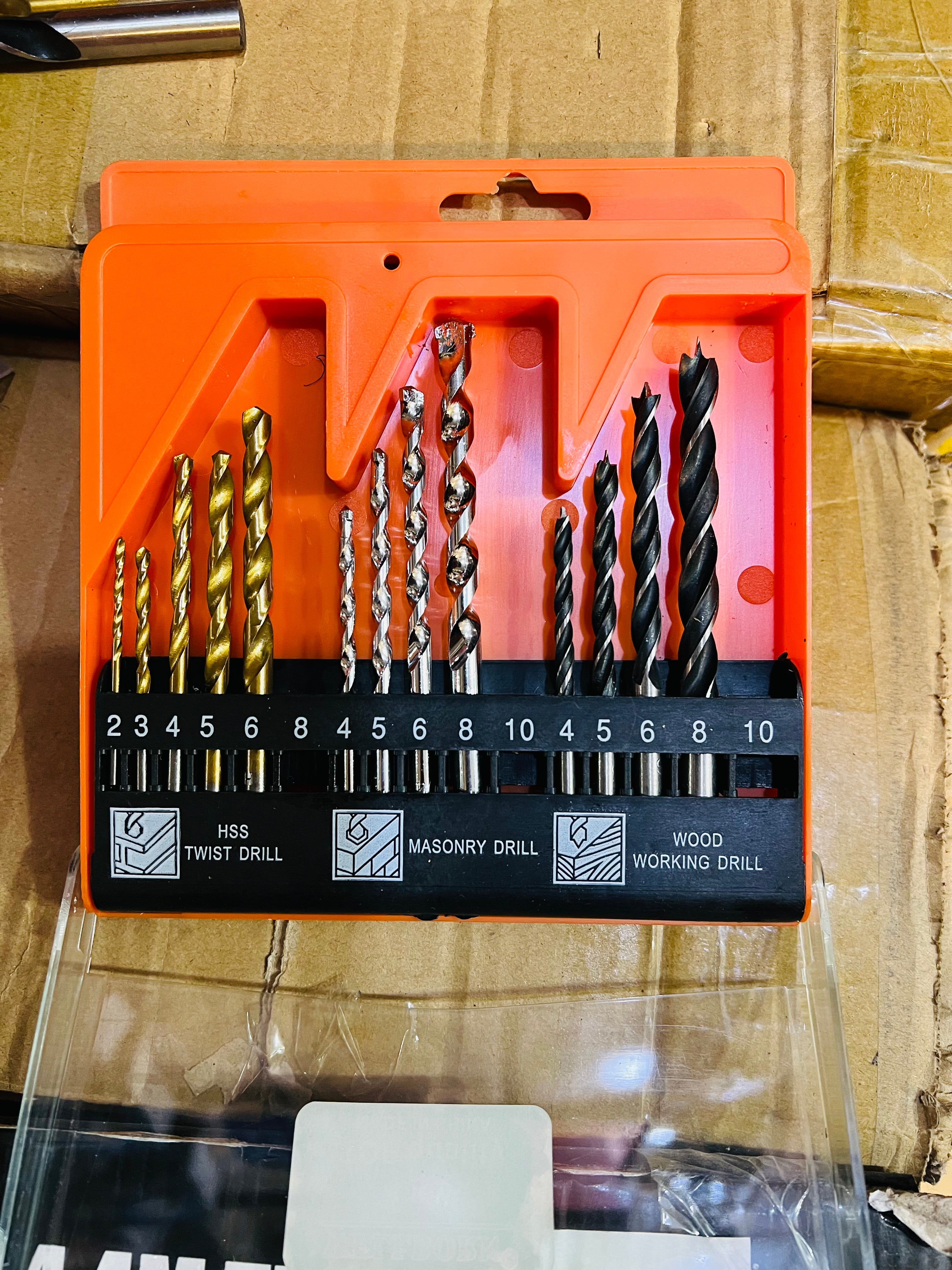 Original Australia lot imported commercial use drill bits set