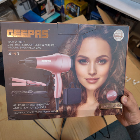 Geepas 4 in 1 Hair Styler Set GHF86054 ( 2 year warranty