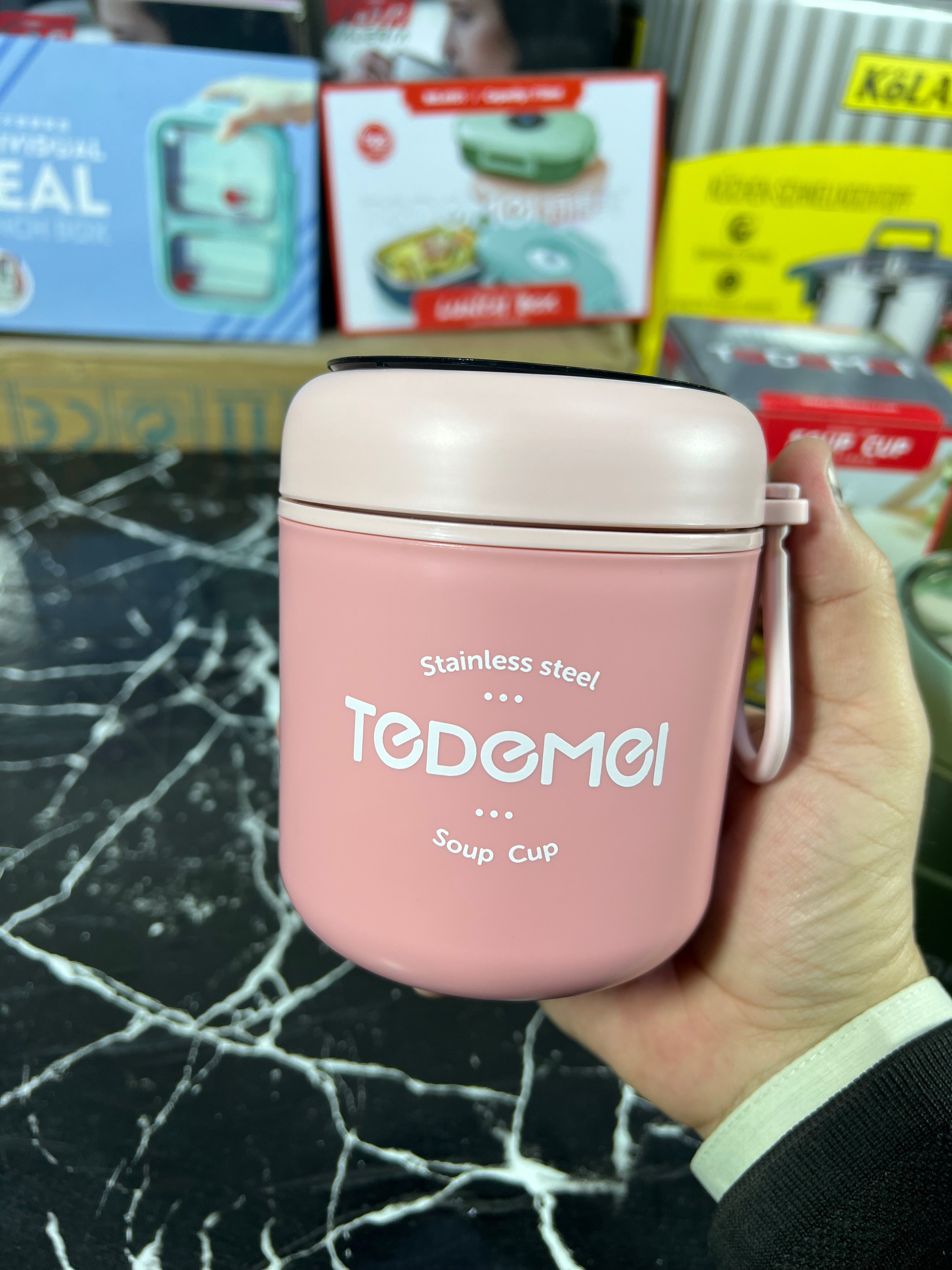 Tedemei 710ML Lunch Box High Quality Thermal Lunch Box 2 Layer Inner Stainless Steel School
Lunch Box