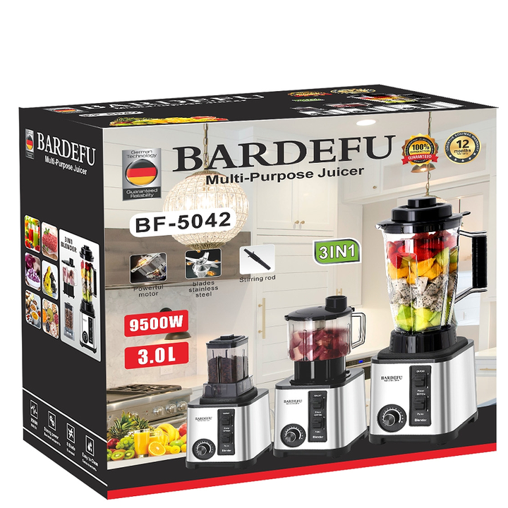 Germany lot 3 in 1 BARDEFU juicer blender with chopper