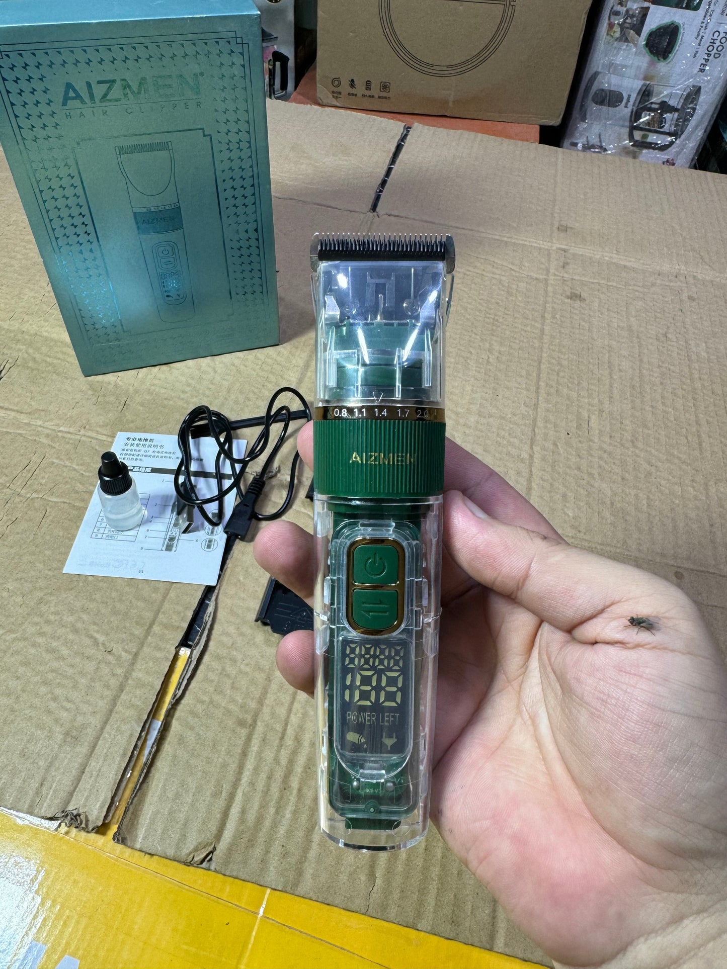 Amazon lot aizman transparent commercial hair clipper ( hair trimmer)