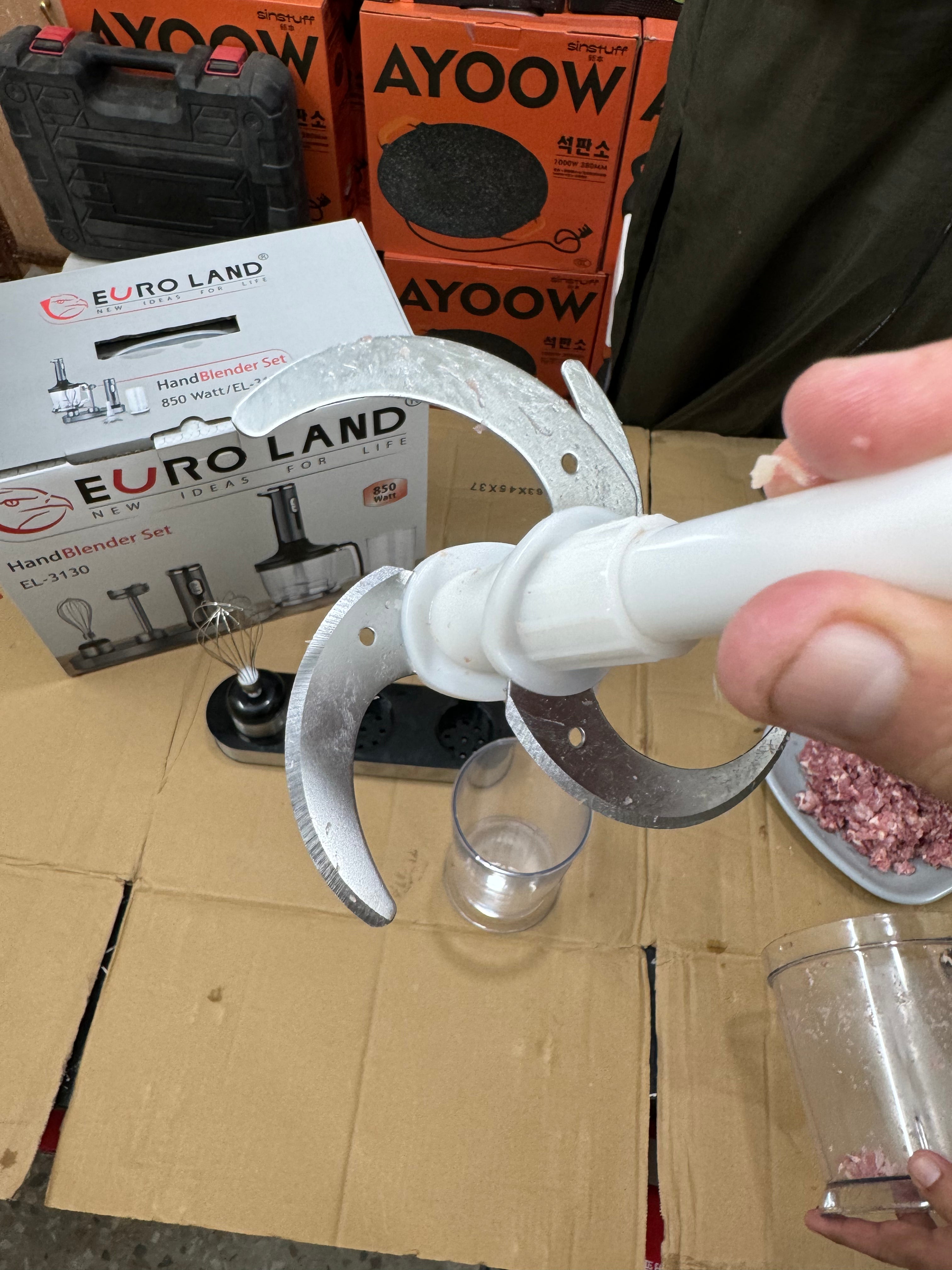 Europe lot EURO LAND multifunctional hand blender set