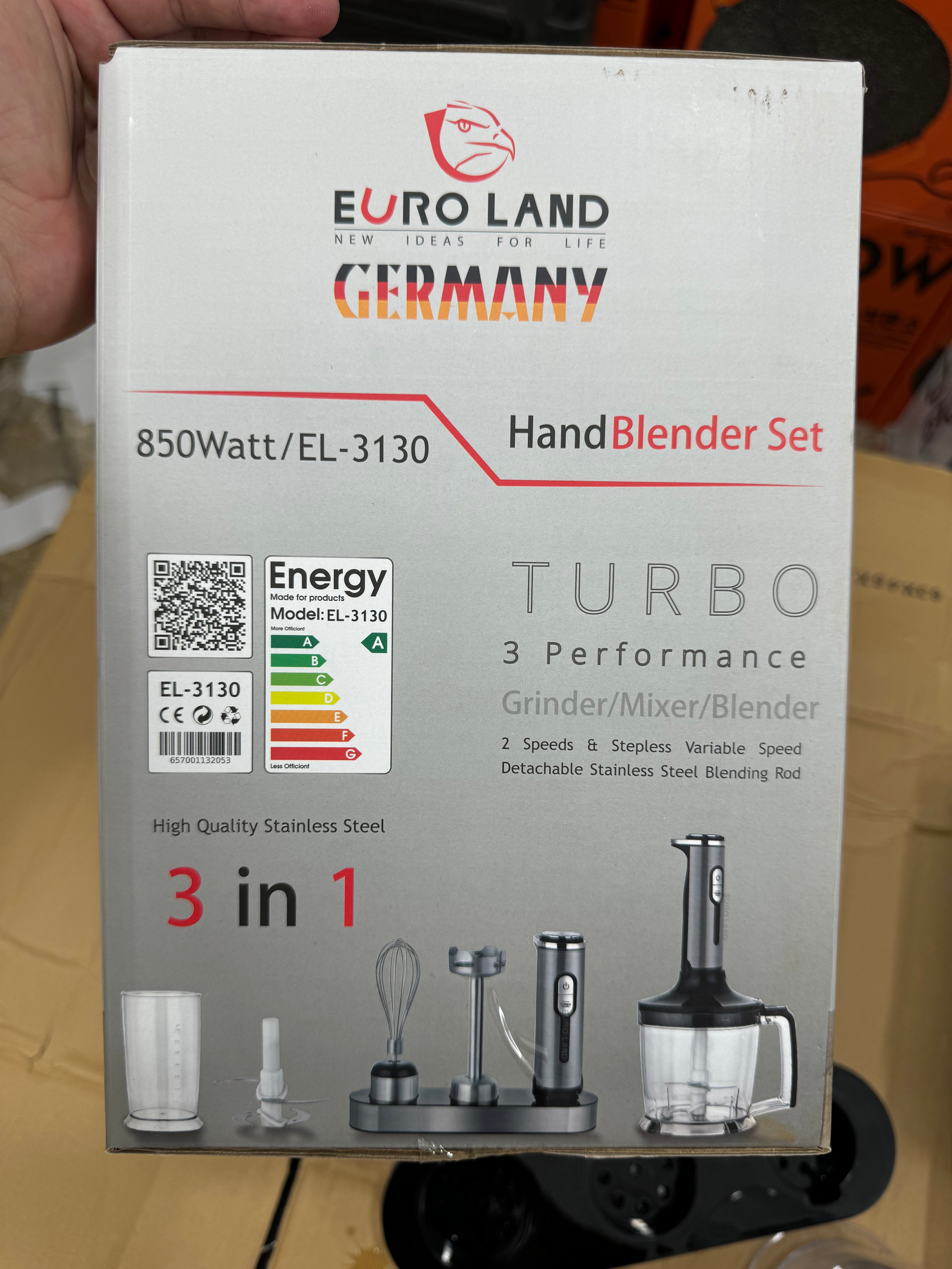 Europe lot EURO LAND multifunctional hand blender set